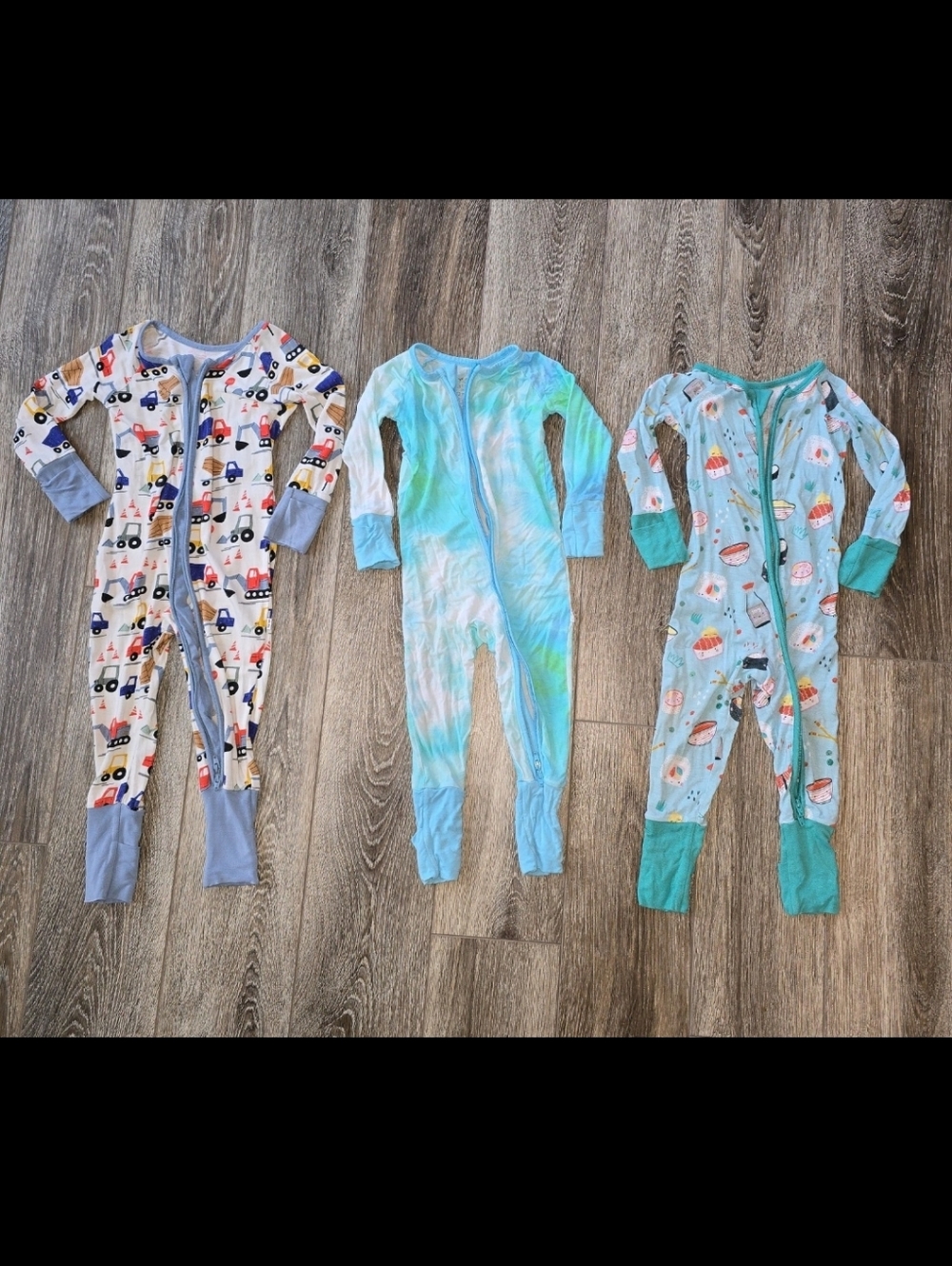 Little Sleepies Zippy Pajamas Bundle 6-12m